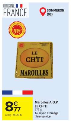 Maroilles A.O.P. LE CH’TI