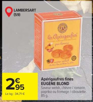 Apérigaufres fines EUGÈNE BLOND