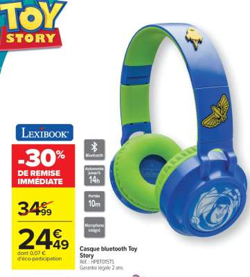 Casque bluetooth Toy Story