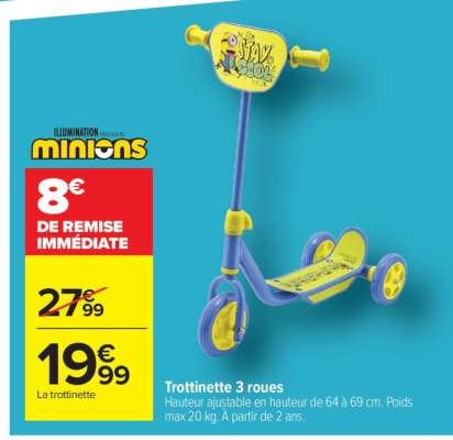 TROTTINETTE 3 ROUES