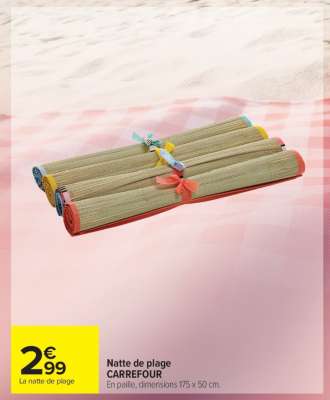 Natte de plage