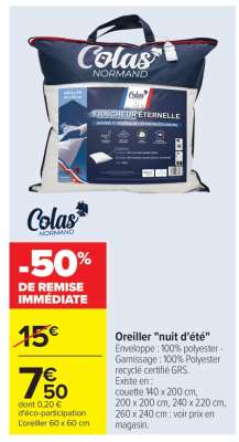Oreiller "nuit d'été"