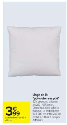 Linge de lit "Polycoton recyclé"
