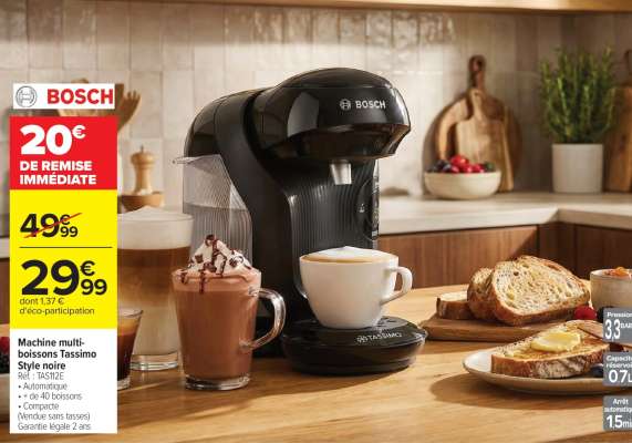 Machine multi-boissons Tassimo Style noire