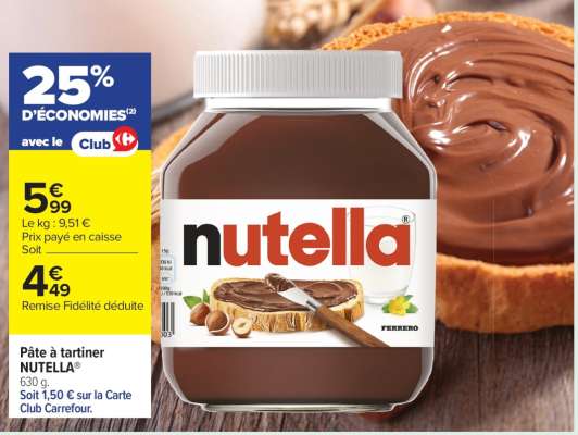 Pâte à tartiner NUTELLA®