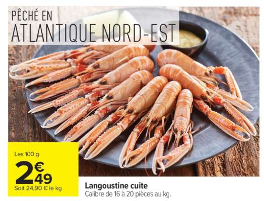 Langoustine cuite
