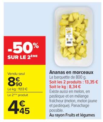 Ananas En Morceaux