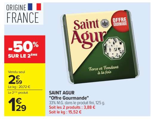 SAINT AGUR "Offre Gourmande"