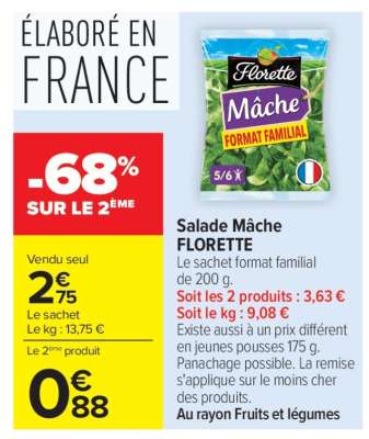 Salade mâche FLORETTE