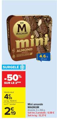 Mini amande MAGNUM