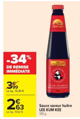 Sauce saveur huitre LEE KUM KEE