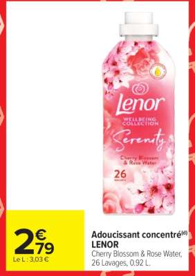 Adoucissant concentré LENOR