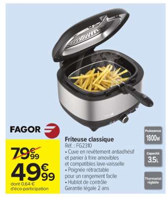 Friteuse classique