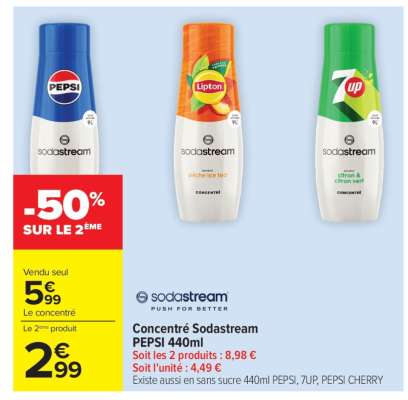 Concentré Sodastream PEPSI 440ml