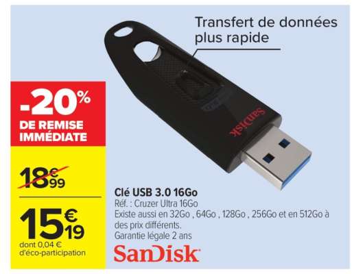 Clé USB 3.0 16Go