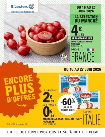 Catalogue E.Leclerc - 16/06/2026 - 27/06/2026.