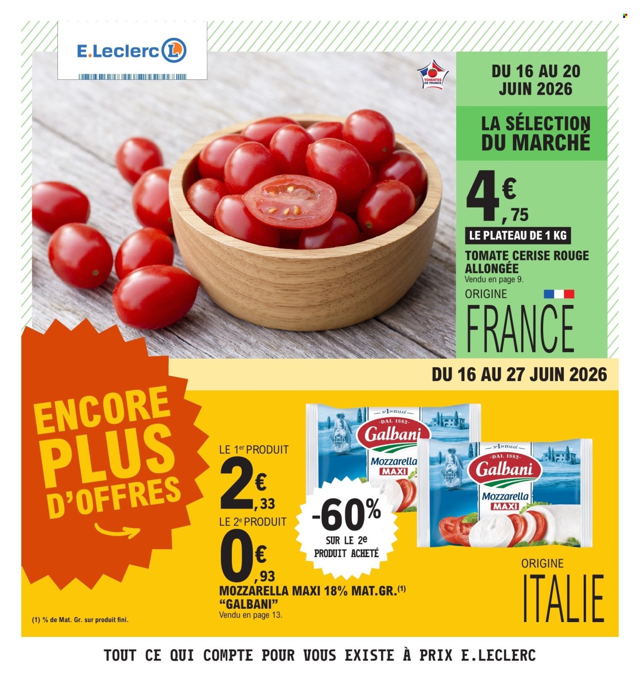 Catalogue E.Leclerc - 16/06/2026 - 27/06/2026. Page 1