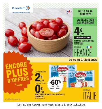 Catalogue E.Leclerc - 16/06/2026 - 27/06/2026.