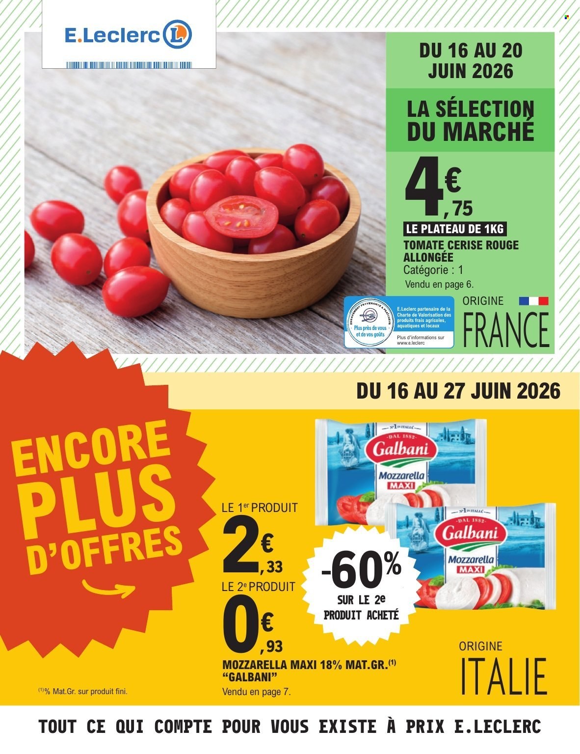 Catalogue E.Leclerc - 16/06/2026 - 27/06/2026. Page 1