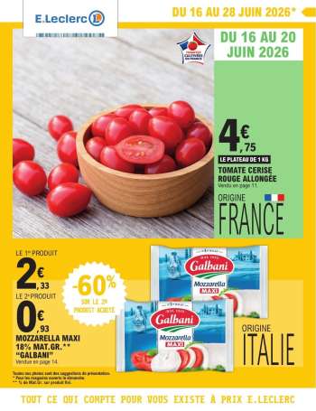 Catalogue E.Leclerc - 16/06/2026 - 27/06/2026.