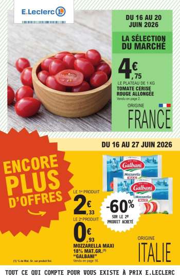 Catalogue E.Leclerc - 16/06/2026 - 27/06/2026.