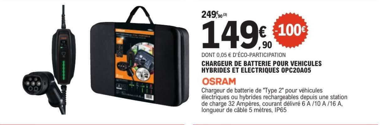 CHARGEUR DE BATTERIE POUR VEHICULES HYBRIDES ET ELECTRIQUES OPC20A05