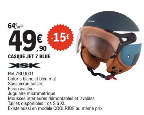 CASQUE JET 7 BLUE