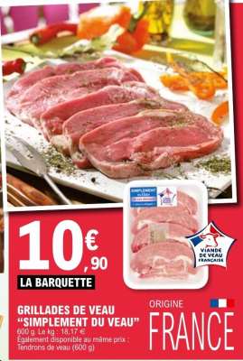 GRILLADES DE VEAU "SIMPLEMENT DU VEAU"
