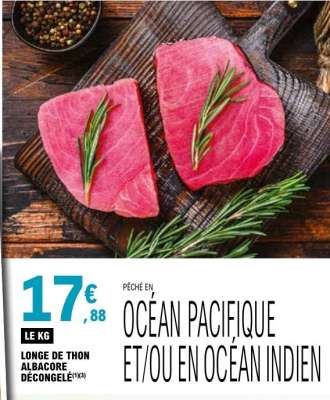 Longe de Thon Albacore Décongelé