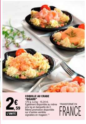 COQUILLE AU CRABE "BIGARD"