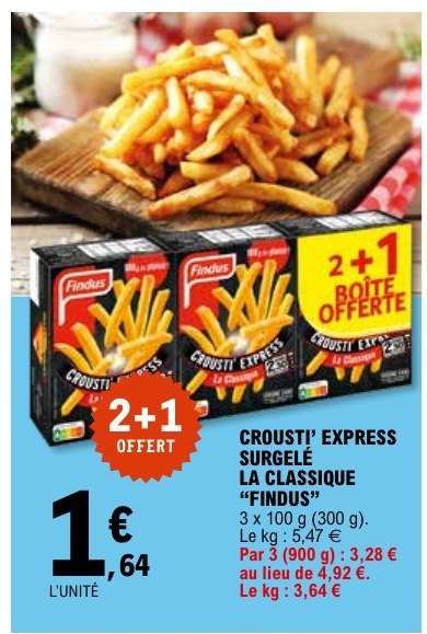 CROUSTI’ EXPRESS SURGELÉ LA CLASSIQUE “FINDUS”