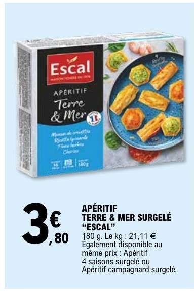 APÉRITIF TERRE & MER SURGELÉ “ESCAL”