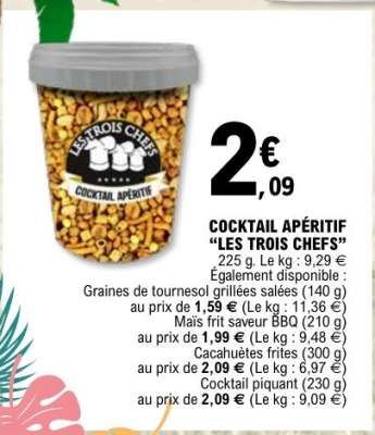 COCKTAIL APÉRITIF “LES TROIS CHEFS”