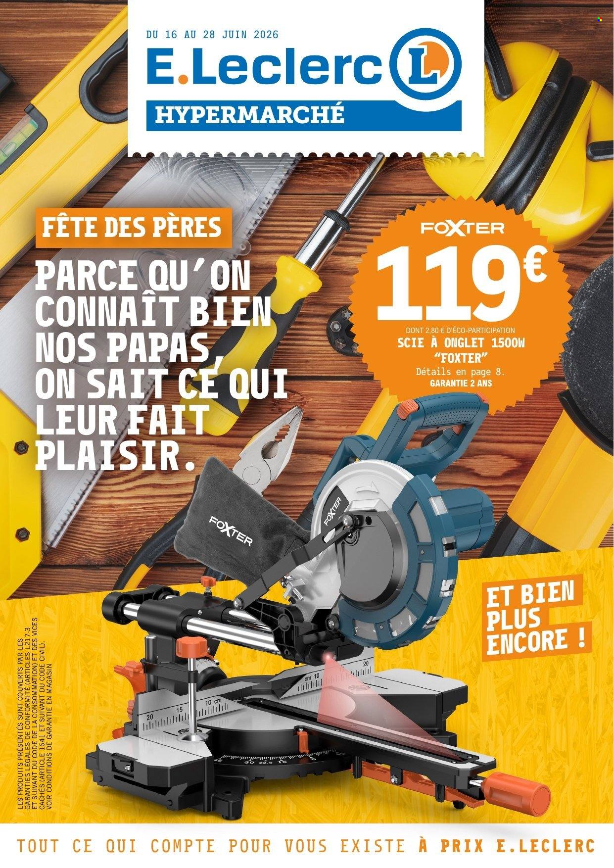 Catalogue E.Leclerc - 16/06/2026 - 28/06/2026. Page 1