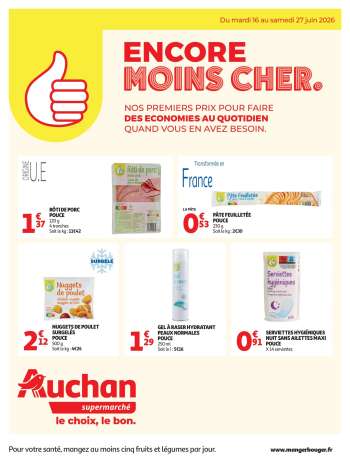 Catalogue Auchan - 16/06/2026 - 27/06/2026.