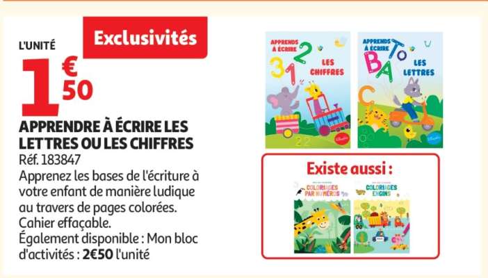 APPRENDRE À ÉCRIRE LES LETTRES OU LES CHIFFRES