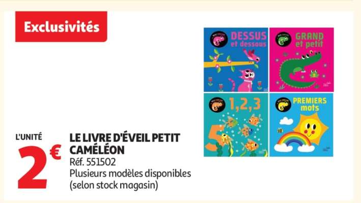 LE LIVRE D'ÉVEIL PETIT CAMÉLÉON