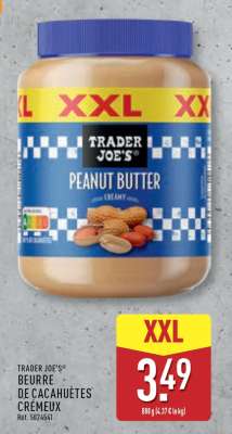 TRADER JOE'S® BEURRE DE CACAHUÈTES CRÉMEUX