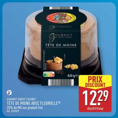 GOURMET FINEST CUISINE TÊTE DE MOINE AVEC FLEUROLLE