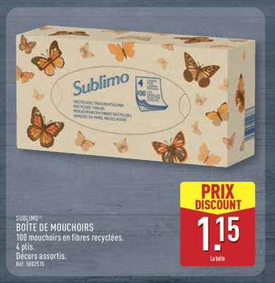 Sublimo Boîte de Mouchoirs