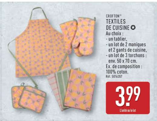 CROFTON® TEXTILES DE CUISINE