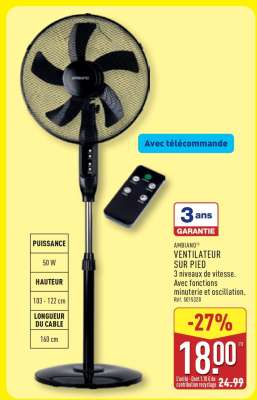 AMBIANO® VENTILATEUR SUR PIED