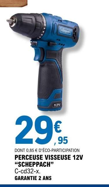 PERCEUSE VISSEUSE 12V “SCHEPPACH”