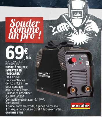 POSTE À SOUDER INVERTER IG 'MECAFER'