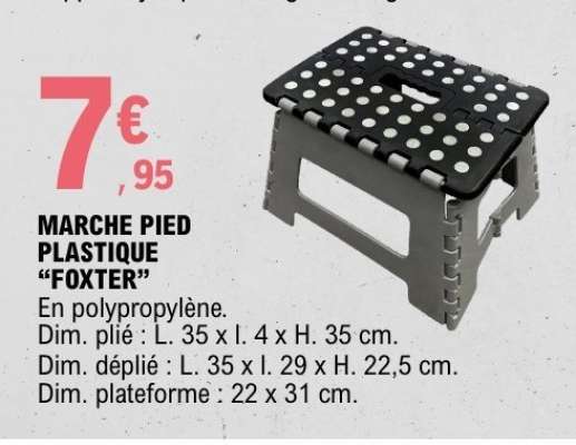 MARCHE PIED PLASTIQUE "FOXTER"