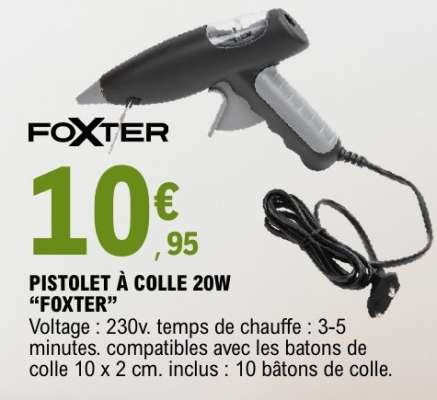 PISTOLET À COLLE 20W “FOXTER”