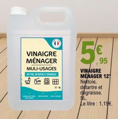 VINAIGRE MÉNAGER 12°