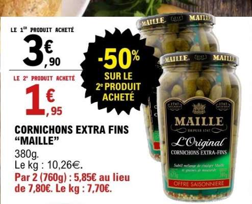CORNICHONS EXTRA-FINS 'MAILLE'