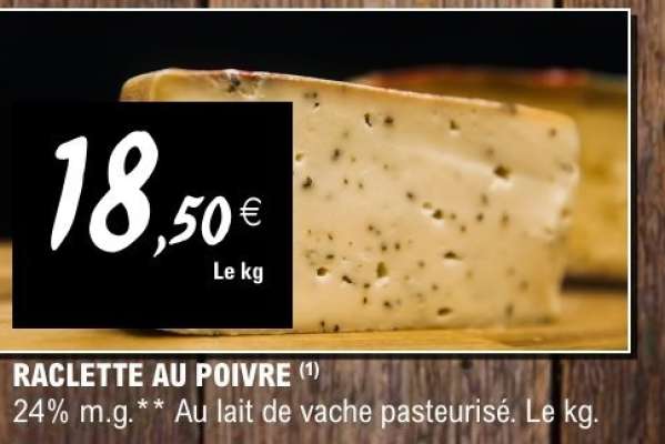 RACLETTE AU POIVRE