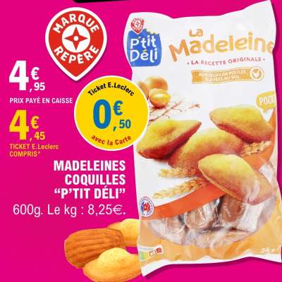 MADELEINES COQUILLES “P’TIT DÉLI”